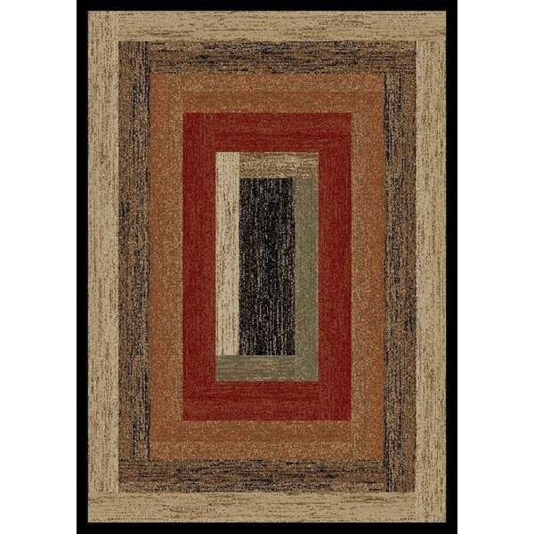 7 ft. 10 in. x 9 ft. 10 in. Hearthside Rustic Panel Area Rug, Multi Color, Sleep Ez, Mfr#: SL2621692